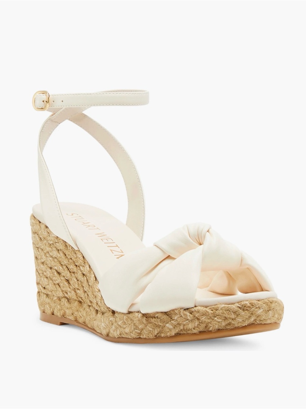 New Stuart weitzman Playa Espadrille Knot Wedge Sandal